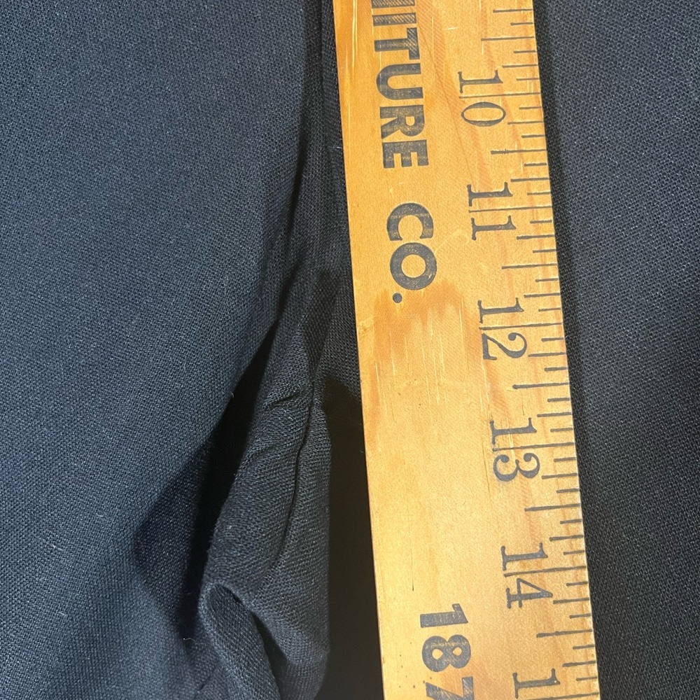 JUSTFAB LINEN ANKLE‎ PANT BACK ZIP CLOSURE SZ 1X BLACK NEW - Picture 13 of 13